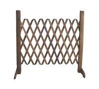 Yiida Garden Fence, Expandable Garden Fence, Expandable Garden Trellis Plant Support Wooden Pet Gate Inch Retractable Expanding Fences Barrier Section Partition for Home Indoor Outdoor