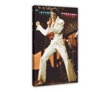 yiili Elvis Presley Concert Hawaii Poster Canvas Poster Wall Art Decor Print Picture Paintings for Living Room Bedroom Decoration Frame-style 16x24inch(40x60cm)
