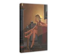 yiili Jack Vettriano Poster 4 Canvas Poster Bedroom Decor Sports Landscape Office Room Decor Gift Frame-style 12x18inch(30x45cm)