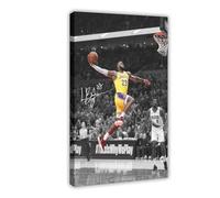 yiili LeBron James Poster 17 Canvas Poster Wall Art Decor Print Picture Paintings for Living Room Bedroom Decoration Frame-style 08x12inch(20x30cm)