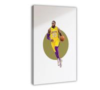 yiili LeBron James Poster 7 Canvas Poster Wall Art Decor Print Picture Paintings for Living Room Bedroom Decoration Frame-style 12x18inch(30x45cm)