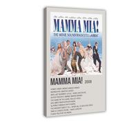 yiili Mamma Mia Vintage Movie Poster Canvas Poster Wall Art Decor Print Picture Paintings for Living Room Bedroom Decoration Frame-style 12x18inch(30x45cm)