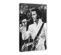yiili Rock Singer Elvis Presley Poster 13 Canvas Poster Wall Art Decor Print Picture Paintings for Living Room Bedroom Decoration Frame-style 20x30inch(50x75cm)