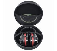 YIIWAY Hard Travel Case Compatible with 3M / Sordin/Honeywell/Walker's/Vanderfields/Senner WorkPro/Alpine/Schallwerk Ear Defenders Earmuff, Case Only - Black YC80114