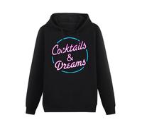 YIJIALIN Cocktails And Dreams Hoody - Retro 80S Cocktail Tom Cruise Movie Film Hoodie Black M