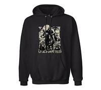 YIJIALIN Uncharted Cover Page Tee Hooded Hoody With Pocket Pullover Sweatshirts Black L