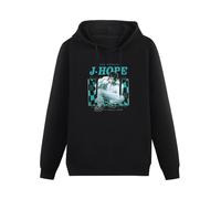 YIJIALIN Unisex Black Hoodie J-Hope Jack In The Box Men'S Hoody Black L