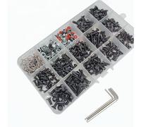 YijiaLink 500pcs Universal RC Car Screw Kit Screws Assortment Set Hardware Fasteners Compatible with Axial Redcat HPI Arrma Losi 1/8 1/10 1/12 1/16 Scale RC Cars Trucks Crawler