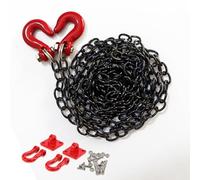 YijiaLink Metal Trailer Chain and Tow Hook RC Car Decoration Accessories Compatible with 1/10 RC4WD D90 Axial SCX10 RC Rock Crawler