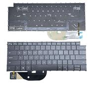YIJIATech ® New Laptop with Built-in Keyboard and Screwdriver US Layout for Dell XPS 15 9500 17 9700 Precision 5550 5750 with Backlight Frameless (Black)