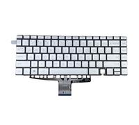 YIJIATech New Replacement Keyboard with Screwdriver US Layout for HP Spectre x360 14-EA 14-EB 14-AE Silver Backlit Laptop Keyboard