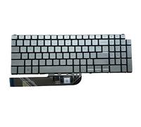 YIJIATech Replacement Keyboard with Screwdriver US Layout for DELL 7590 7591 7791 7591 2 in 1 Inspiron 5584 5590 5593 5594 5598 US Backlit Laptop Keyboard (7590 Silver with Backlight)