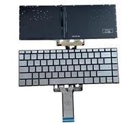 YIJIATech Replacement Keyboard with Screwdriver US Layout for HP Pavilion X360 14-BA 14T-BA 14M-BA 14-BS Series/14-BW 14-BF 14m-CD 14m-DH 14m-CF 14-DK (G) Silver Backlit Laptop Keyboard