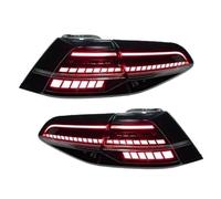 YIJIAVSX For Golf 7 2013-2017 Upgrade For Golf 7.5 2018-2021 Car Taillights Assembly LED Car Back Lamps Turn Signal Light(Black 13-17)