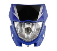 YIJIAVSX For Y&amaha XTZ125 Motorcycle Headlight Assembly Fairing Dirt Bike Head Lamp Motocross Headlamp Accessories(Blue)