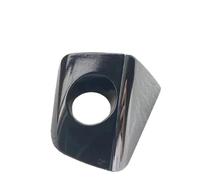 YIJIAVSX Front Left Chrome Door Handle Key Hole Cap Cover Trim for A6 C7 S6 RS6 Avant 2016-2018 A7 4G S7 RS7 A8 D4 S8 4H1837879C (2016-2018-Black)