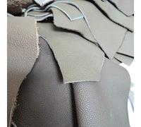 YiJiaXiang Genuine Leather Scraps Pieces, 1.8-2.0mm Thick, Soft Real Leather Remnants for DIY Crafts, Keychains, Wallets, Jewelry Making (Dark Colored 500g)