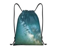 YIJIAYH Versatile Lightweight Drawstring Starry Night Sky Deep Outer Space Print Bags for Sports, Fitness, Yoga, Travel, Outdoor