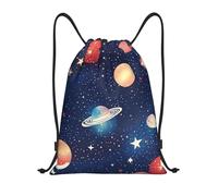 YIJIAYH Versatile Lightweight Drawstring Starry Sky Universe Space Print Bags for Sports, Fitness, Yoga, Travel, Outdoor