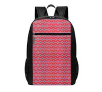 YIJIAYUN 17-Inch Large Capacity Norwegian flag Print Backpack for school and outdoor use, for both men and women.