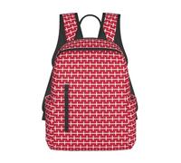 YIJIAYUN Danish flag Print Lightweight backpack sturdy, durable for going to school, work, shopping, traveling