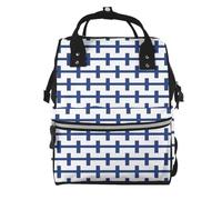YIJIAYUN Elegant Finnish flag Print Mummy backpack Large, Waterproof,Adjustable Straps for Outdoor Activities