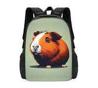 YIJIAYUN Fashion lightweight Guinea Pig Illustration Print backpack large capacity for going to Schools tourism 16.5 inch