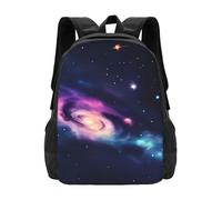 YIJIAYUN Fashion lightweight Universe Galaxy Space Print backpack large capacity for going to Schools tourism 16.5 inch