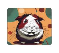 YIJIAYUN Guinea Pig pattern Print Mouse Pad With Stitched Edges Rubber Base Mousepad For Gaming Laptop Computer Or PC