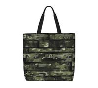 YIJIAYUN High-capacity,lightweight,durable reusable Digital Camo Print tote bags designed for everyday shopping
