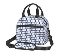 YIJIAYUN Lightweight Finnish Flag Print Lunch Bag for School,Work,outings Use, by Hand or Worn Over the Shoulder