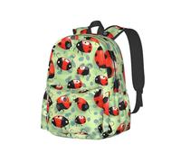 YIJIAYUN Lightweight Spacious Student Ladybugs Cartoon Print Backpack Durable,adjustable straps for school or travel