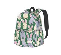 YIJIAYUN Lightweight Spacious Student many Bunny cute Print Backpack Durable,adjustable straps for school or travel