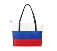 YIJIAYUN Russian Flag Print Handbag designed for travel and business use,a spacious interior, zipper closure