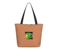 YIJIAYUN Thicker,lightweight and durable tote Bright Cabbage Print bags with zipper designed for everyday shopping