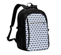 YIJIAYUN USB Laptop Finnish flag Print Backpack with Charging Port and Headphone Jack for Work,Business, School