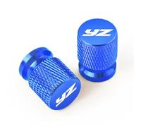 YIJIEBAO 2PCS Aluminum Motorcycle Tyre Valve Cap Dustproof Universal Fit For Yamaha YZ 80 85 125 250 426 450 F X FX YZ80 YZ85 YZ125 YZ250(Blue)