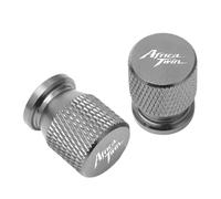 YIJIEBAO 2pcs Motorcycle CNC Accessorie Wheel Tire Valve Stem Caps Airtight Cover Fit For Africa Twin CRF1100/L CRF 1000/L(Silver)