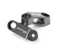 YIJIEBAO 2PCS Motorcycle Rearview Mirrors Riser Extension Bracket Adapter Accessories Fit For Yamaha AEROX155 AEROX 155 NVX 155 NVX155 Mount Extender(Grey AEROX155)