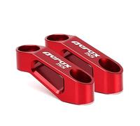 YIJIEBAO 2PCS Motorcycle Rearview Mirrors Riser Extension Bracket Adapter Accessories Fit For Yamaha AEROX155 AEROX 155 NVX 155 NVX155 Mount Extender(Red AEROX155)