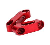 YIJIEBAO 2PCS Motorcycle Rearview Mirrors Riser Extension Bracket Adapter Accessories Fit For Yamaha AEROX155 AEROX 155 NVX 155 NVX155 Mount Extender(Red no logo)