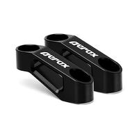 YIJIEBAO 2PCS Motorcycle Rearview Mirrors Riser Extension Bracket Adapter Accessories Fit For Yamaha AEROX155 AEROX 155 NVX 155 NVX155 Mount Extender(Black AEROX)