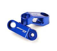 YIJIEBAO 2PCS Motorcycle Rearview Mirrors Riser Extension Bracket Adapter Accessories Fit For Yamaha AEROX155 AEROX 155 NVX 155 NVX155 Mount Extender(Blue AEROX155)