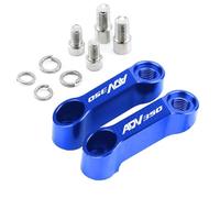 YIJIEBAO 2PCS Universal Motorcycle Mirrors Riser Extension Bracket Accessories Rearview Mirror Extend Fit For ADV350 ADV 350 350ADV Mount Extender(Blue)
