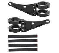 YIJIEBAO 34mm-58mm Headlight Bracket Mount Clamp Fork Tube Light Holder 54mm 49mm 45mm 41mm 37mm Motorcycle Bobber Cafe Racer Universal Accessories(Black fit 34-37mm)