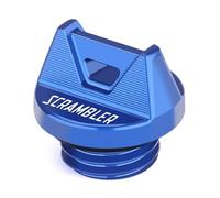 YIJIEBAO Fit For Ducati Scrambler 800 Full Throttle/Lcon/Night Shift Motorcycle CNC Oil Filter Cup Engine Plug Cover M20*2.5 Accessories Accessories(Scrambler Blue)
