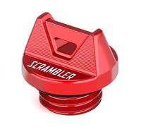 YIJIEBAO Fit For Ducati Scrambler 800 Full Throttle/Lcon/Night Shift Motorcycle CNC Oil Filter Cup Engine Plug Cover M20*2.5 Accessories Accessories(Scrambler Red)
