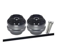 YIJIEBAO Front Axle Fork Crash Sliders Protector Cap Fit For NINJA1000 NINJA650 Ninja1000 1000SX Ninja650 Motorcycle Wheel Protection(Front Titanium)