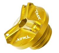 YIJIEBAO M20*2.5 CNC Motorcycle Engine Moto Oil Cup Fuel Filler Tank Cap Cover Fit For Yamaha TMAX 500/530 T-max 500 2001 2002 2003 2004-2008 Accessories(Gold)