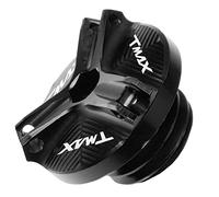 YIJIEBAO M20*2.5 Motorcycle Engine Oil Cup Fuel Filler Tank Cap Cover Fit For YAMAHA TMAX 530 560 T-MAX 530 TMAX530 TMAX560 2012-2021 2022 Accessories(Black)
